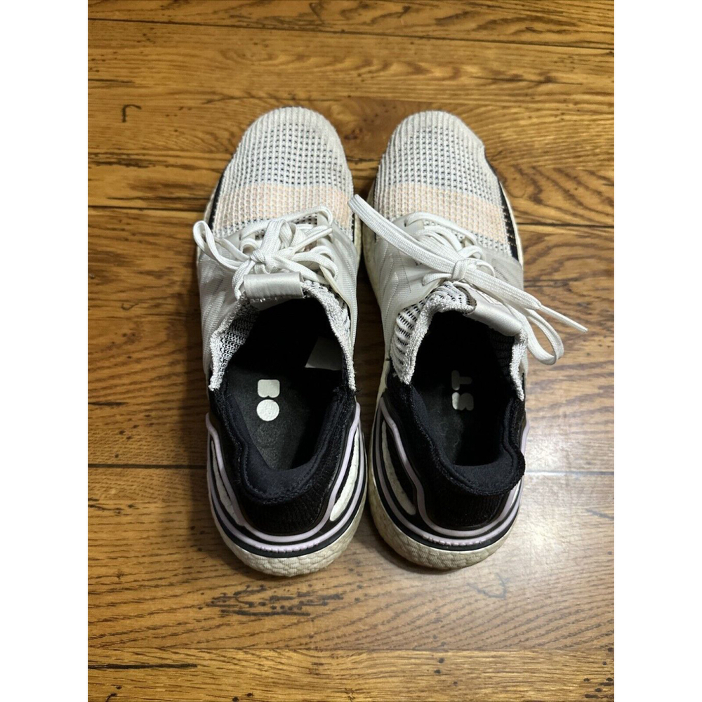 Adidas UltraBoost 19 Running Shoes Crystal White Lace Sneakers G27481 Wms 10US - Picture 10 of 12